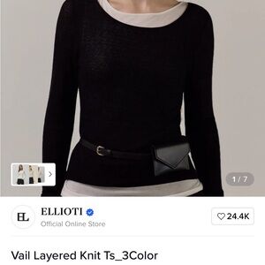 ELLIOTI Vail Layered Knit Top